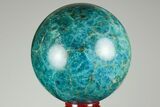 Bright Blue Apatite Sphere - Madagascar #191419-1